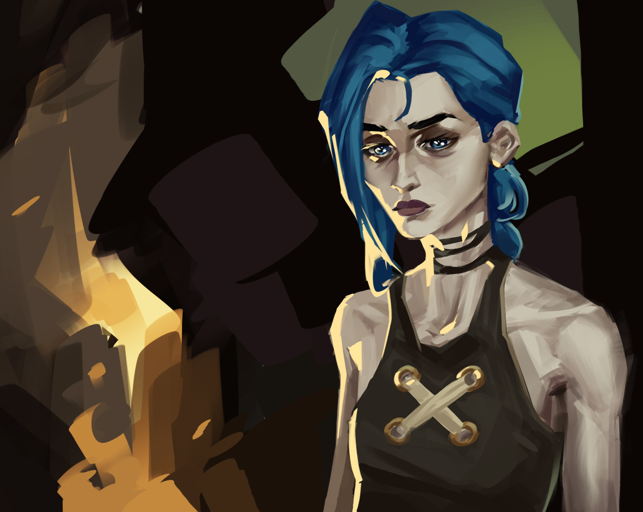 Image of Jinx from Arcane / League of Legends.
